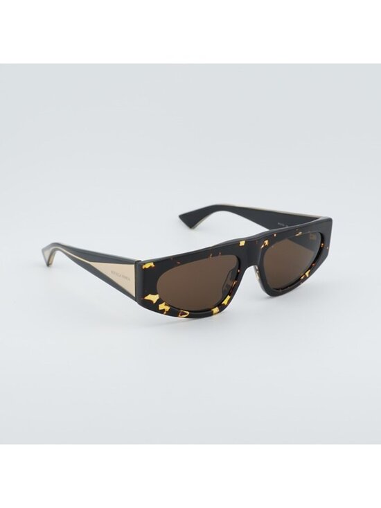 Bottega Veneta BV1277S 002 Sunglasses Havana Cat Eye Frame, Brown Lenses main image 9